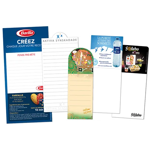 Bloc-notes magnétique personnalisable - Support publicitaire pratique