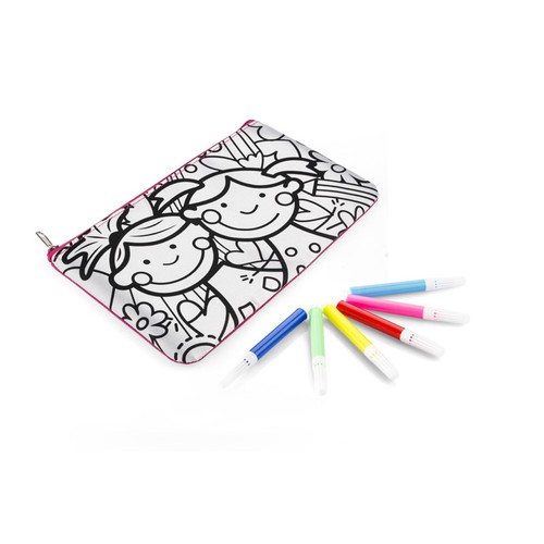 Trousse à colorier personnalisable avec feutres - Cadeau créatif