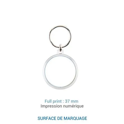 Porte-clé rond 37 mm - France