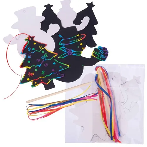 Pendentif de Noël à Gratter Personnalisable - Cadeau Créatif