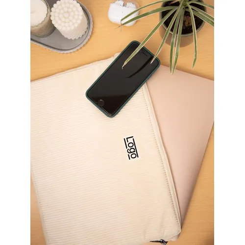 Housse Ordinateur 13-15" Velours Côtelé Personnalisable - Coton Bio