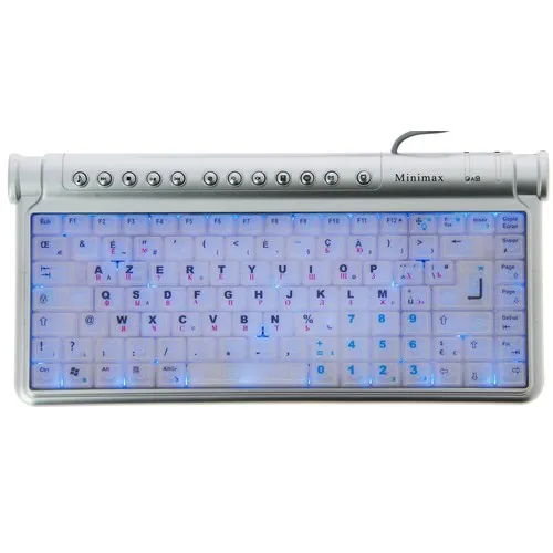 CLAVIER FRANÇAIS-RUSSE SANS FIL BT + TOUCHPAD