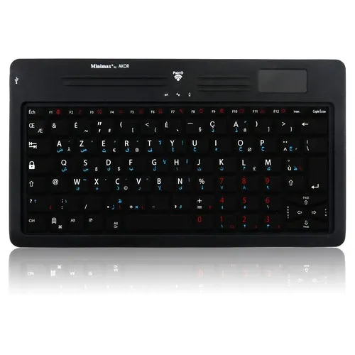 CLAVIER FRANÇAIS-RUSSE SANS FIL BT + TOUCHPAD