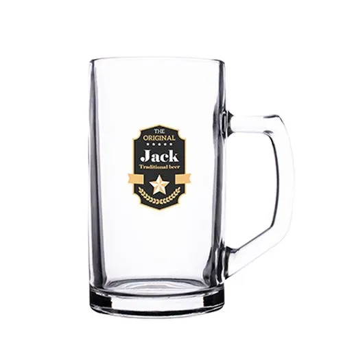 Chope en Verre Personnalisable - Style Classique avec Anse Originale