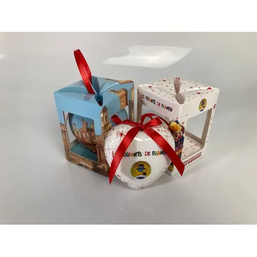 Boîte de 6 Boules de Noël Incassables Personnalisables