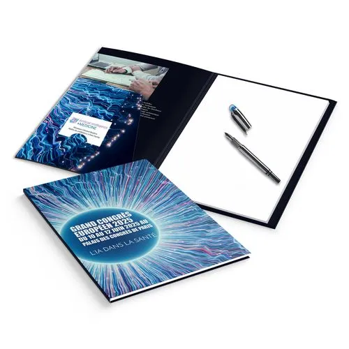 BLOC SEMINAIRE MAXI 220X325 MM - COUVERTURE 380g SANS PELLICULAGE - BLOC INTERIEUR 30F SANS IMPRESSION 80g OFFSET