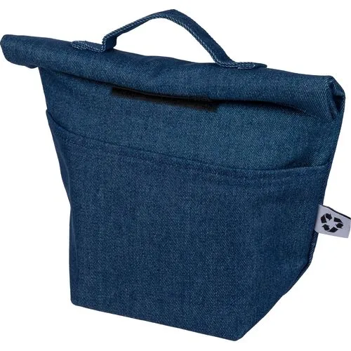 Sac isotherme roll-top en denim recyclé personnalisable