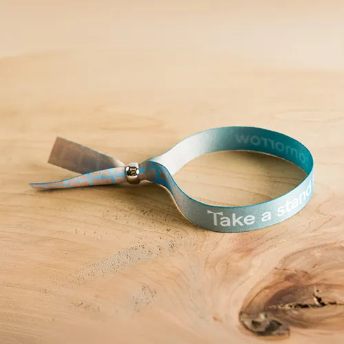 Bracelet événementiel personnalisé rPET - Fabrication UE express 24-72h