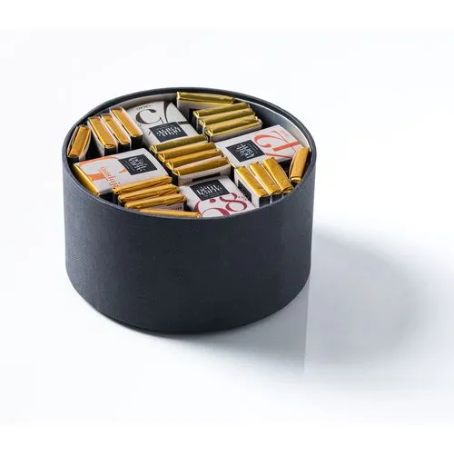 Coffret Harmonie 40 Carrés de Chocolat Personnalisables