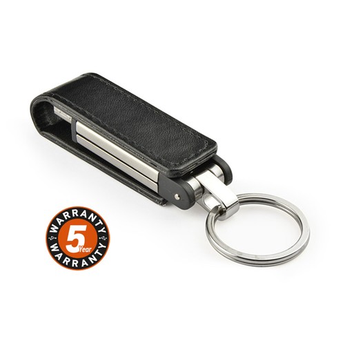 Clé USB 32 Go Métal et Simili-Cuir - Personnalisable par Gravure