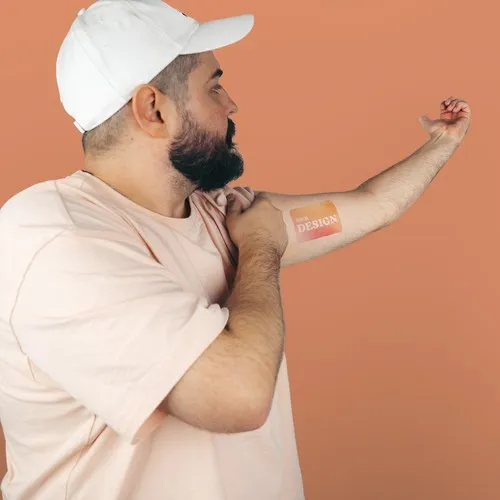 Tatouage Éphémère Couleur Personnalisé - 100 x 75 mm