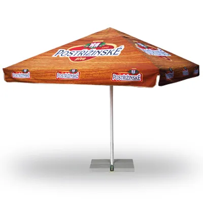 Parasol Publicitaire Carré 3x3m Personnalisable - Fabrication Europe
