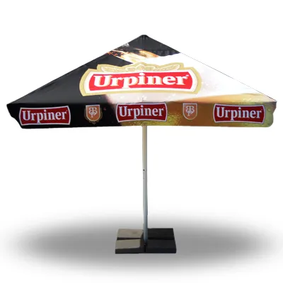 Parasol Publicitaire Carré 3x3m Personnalisable - Fabrication Europe