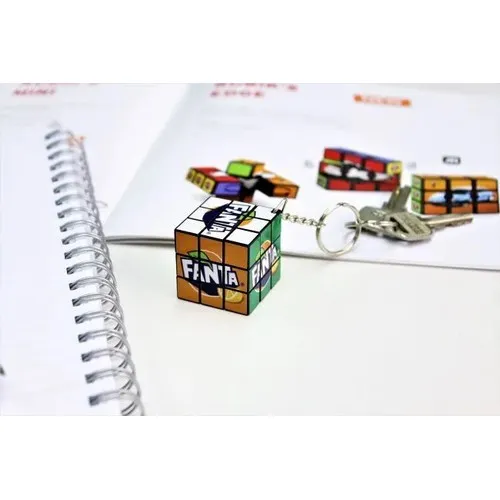 Porte-clés Cube Casse-Tête 3x3 Personnalisable - 34mm