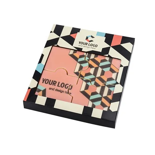 Puzzle de Chocolat Blanc Personnalisé 4 Pièces - 30g
