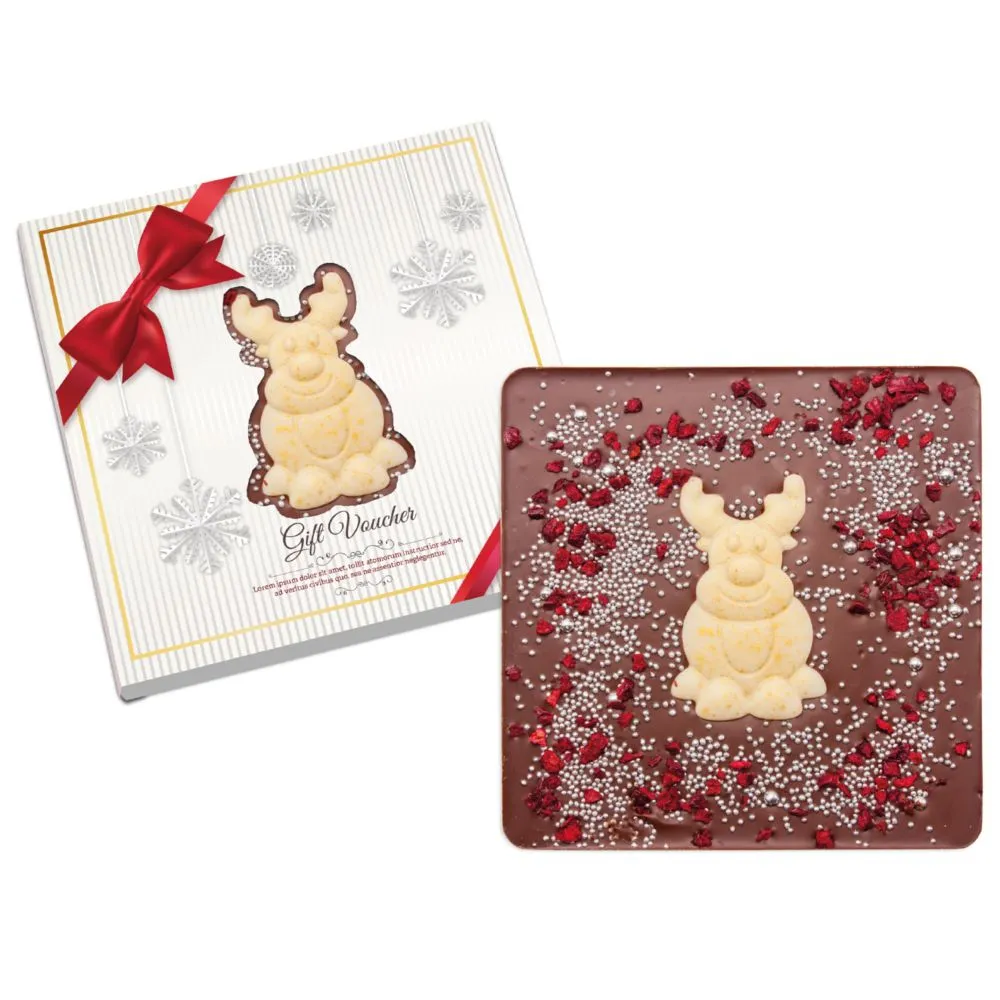 Chocolat décoré au renne