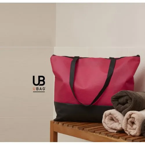 Sac Shopping Zippé Non Tissé 100g Bicolore - San Diego