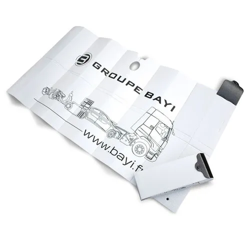 Pare-soleil publicitaire écologique personnalisable pour véhicules