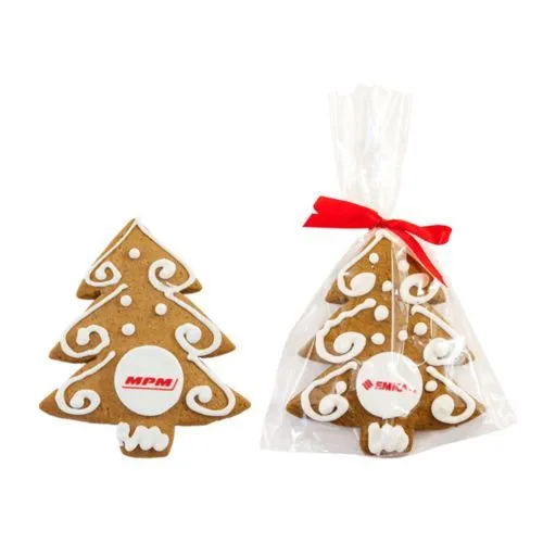 Petit biscuit décoré de sapin de Noël