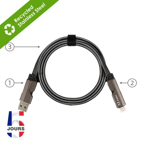 Câbles de charge et de données 4 en 1