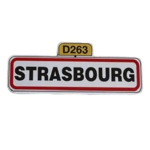 Magnet Publicitaire Forme Plaque de Ville Personnalisé