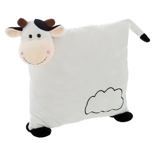 Oreiller Peluche Vache Personnalisable Mila - 30 cm
