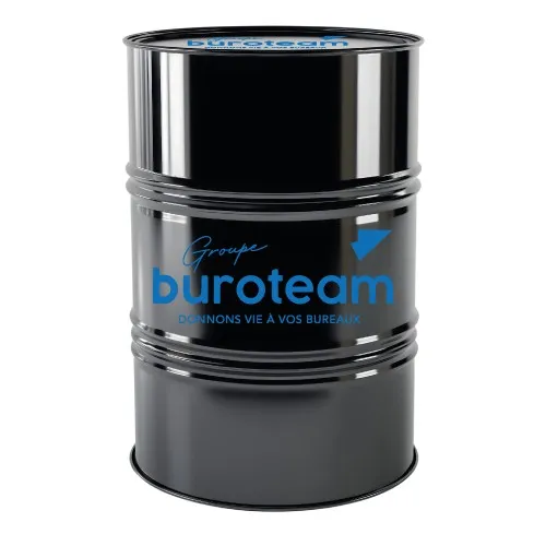 Plateau Dessus de Bidon Stratifié Noir Ø80cm Personnalisable