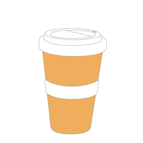 Mug Coffee2Go Porcelaine 345ml - Décor Intégral Transfert Mat