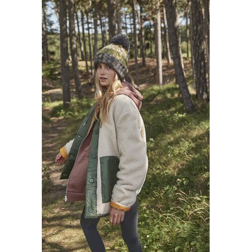 Bonnet à pompon personnalisable - Maille torsadée avec doublure