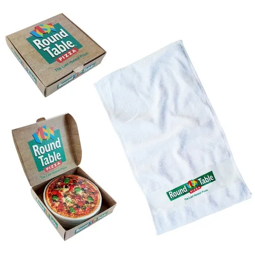 Serviette de bain compacte brodée personnalisée 30x130cm