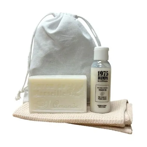 Coffret Soin Provence Personnalisable - Trousse Coton Écru