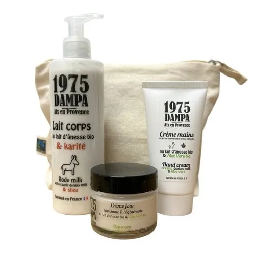 Coffret Soin Provence Personnalisable - Trousse Coton Écru