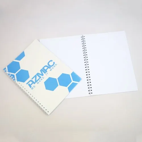 Bloc-notes A5 à Anneaux avec Couverture Carton Laminé Personnalisable