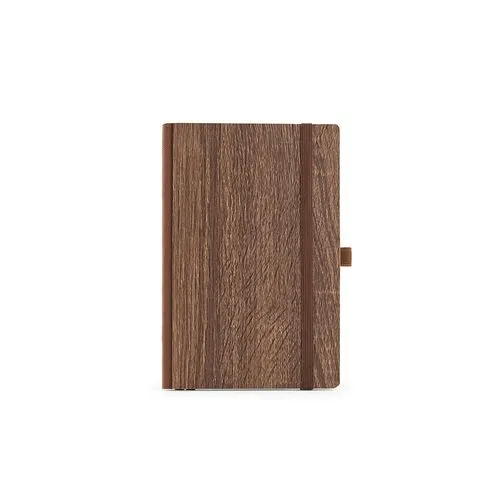Carnet Steinbeck couverture en bois, 196p 70g/m²
