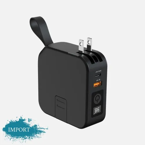 Prise Powerbank à Induction 10000mAh Personnalisable - 3 en 1