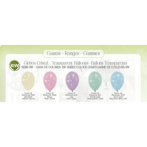 Ballon Latex Cristal Arc-en-Ciel Personnalisé - Dès 500 ex.