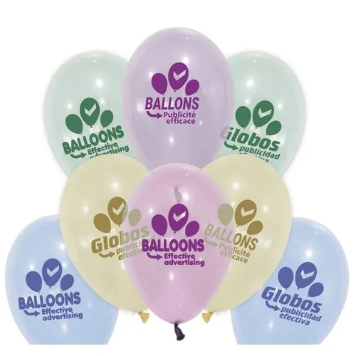 Ballon Latex Cristal Arc-en-Ciel Personnalisé - Dès 500 ex.