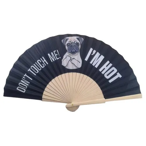 Éventail Publicitaire Personnalisé en Bois et Polyester