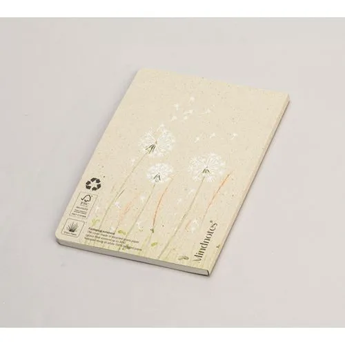 Cahier A5 à couverture souple en papier d'herbe recyclé