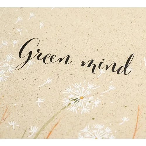 Cahier A5 à couverture souple en papier d'herbe recyclé