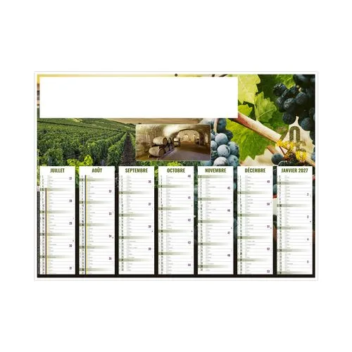 AYMERIC 2026 - MIDI 430 x 335 mm - LEGER 400G - SANS MARQUAGE - 1 TROU EN TETE