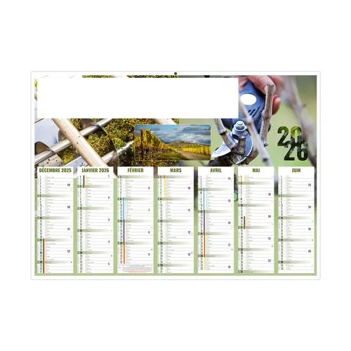 AYMERIC 2026 - MIDI 430 x 335 mm - LEGER 400G - SANS MARQUAGE - 1 TROU EN TETE