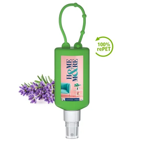 Spray Lavande 50ml Écologique Personnalisable avec Bumper Silicone