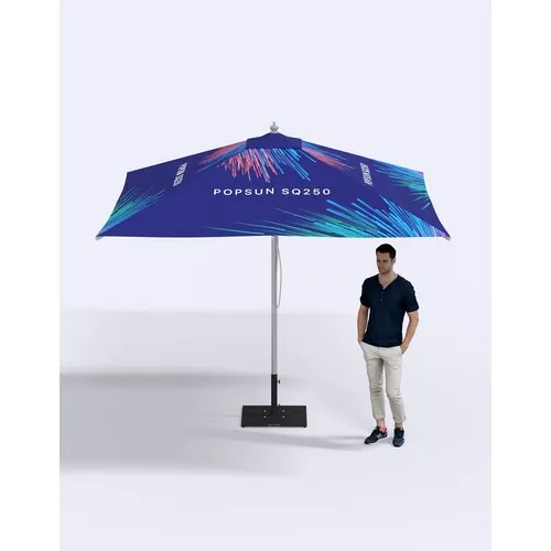 Parasol rond aluminium de 2,7m de diamètre