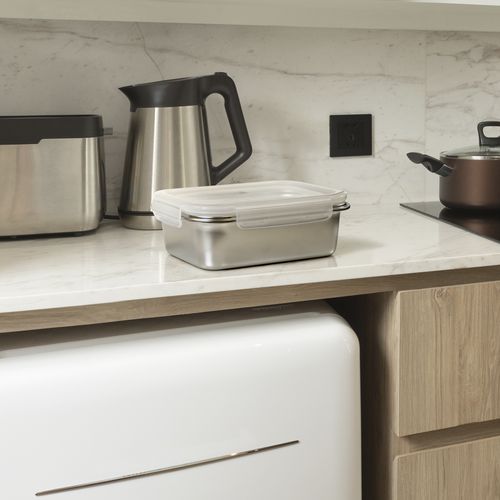 Lunchbox Inox 1,3L Personnalisable - Boîte Repas Étanche Entreprise