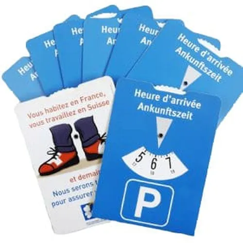 Disque de stationnement européen format 11x15 cm