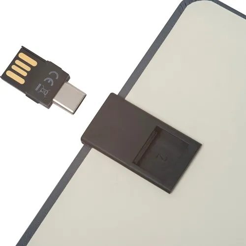 Carnet A5 Recyclé avec Clé USB 16 Go Intégrée