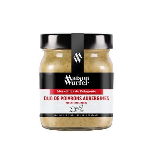 DUO DE POIVRONS AUBERGINES