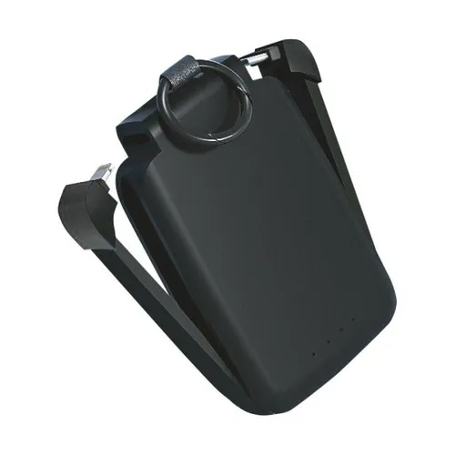 Powerbank 2000mAh avec mousqueton en plastique recyclé