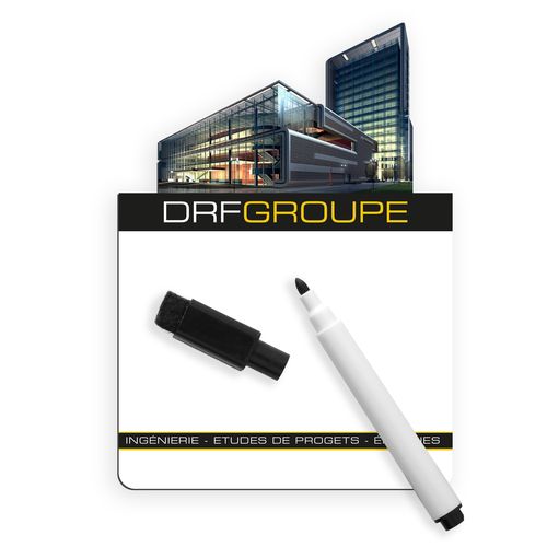 Ardoise Aimantée Personnalisable avec Feutre - Kit Effaçable à Sec